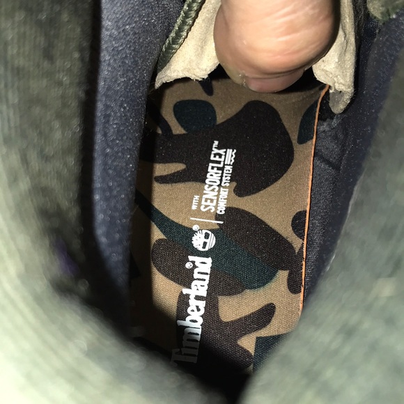 PRICE DROP Rare Timberland Green / Camo Sensorflex main image 5